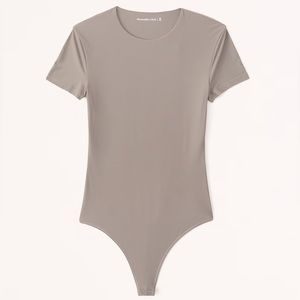 Abercrombie Soft Matte Seamless Taupe Bodysuit